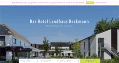 Desktop Screenshot of landhaus-beckmann.de