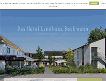 Tablet Screenshot of landhaus-beckmann.de